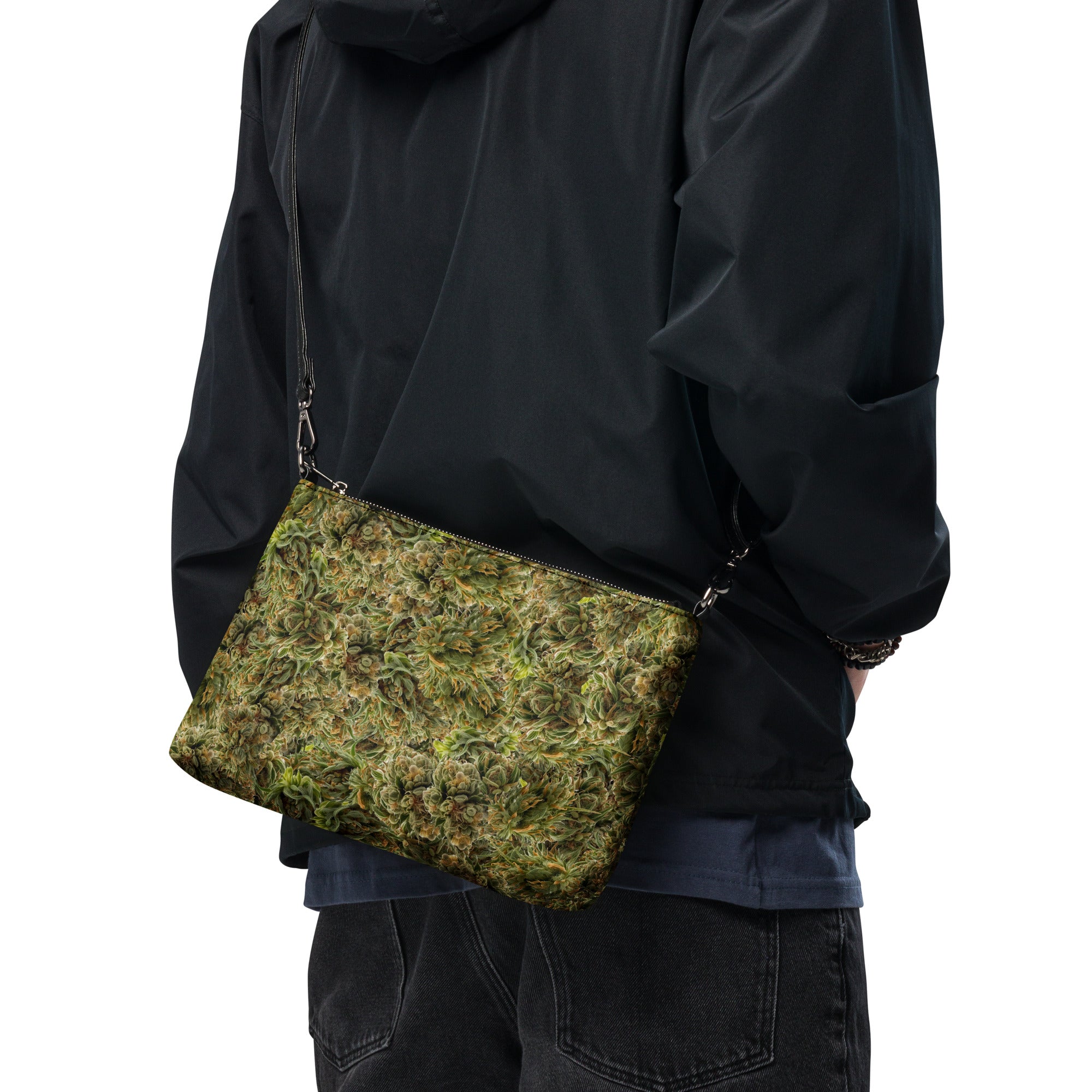cannabis camo Crossbody bag
