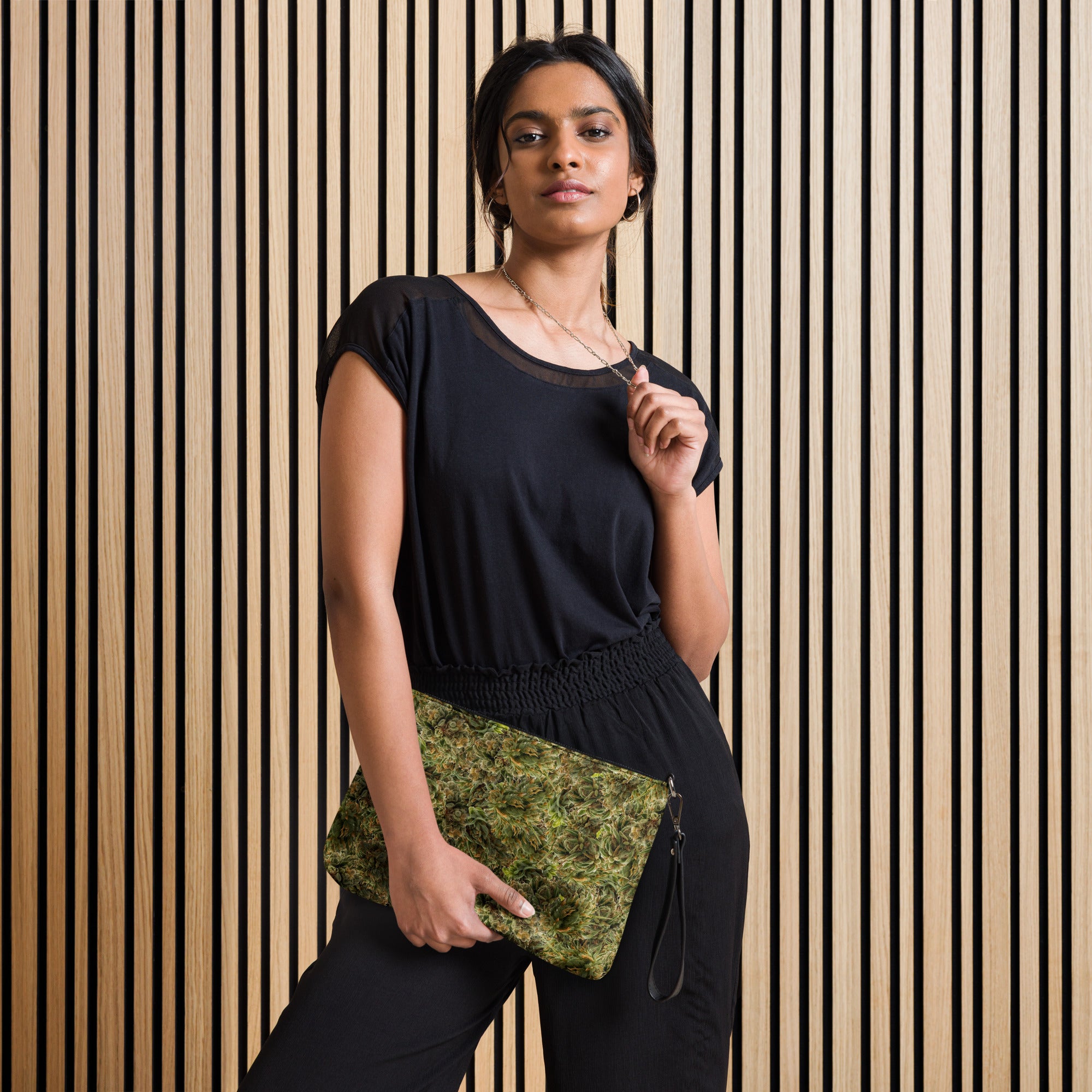 cannabis camo Crossbody bag