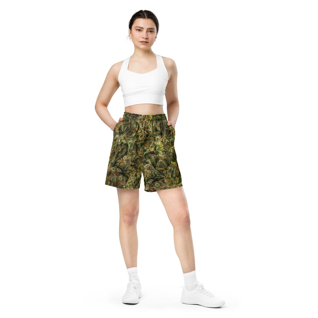 cannabis camo Unisex mesh shorts