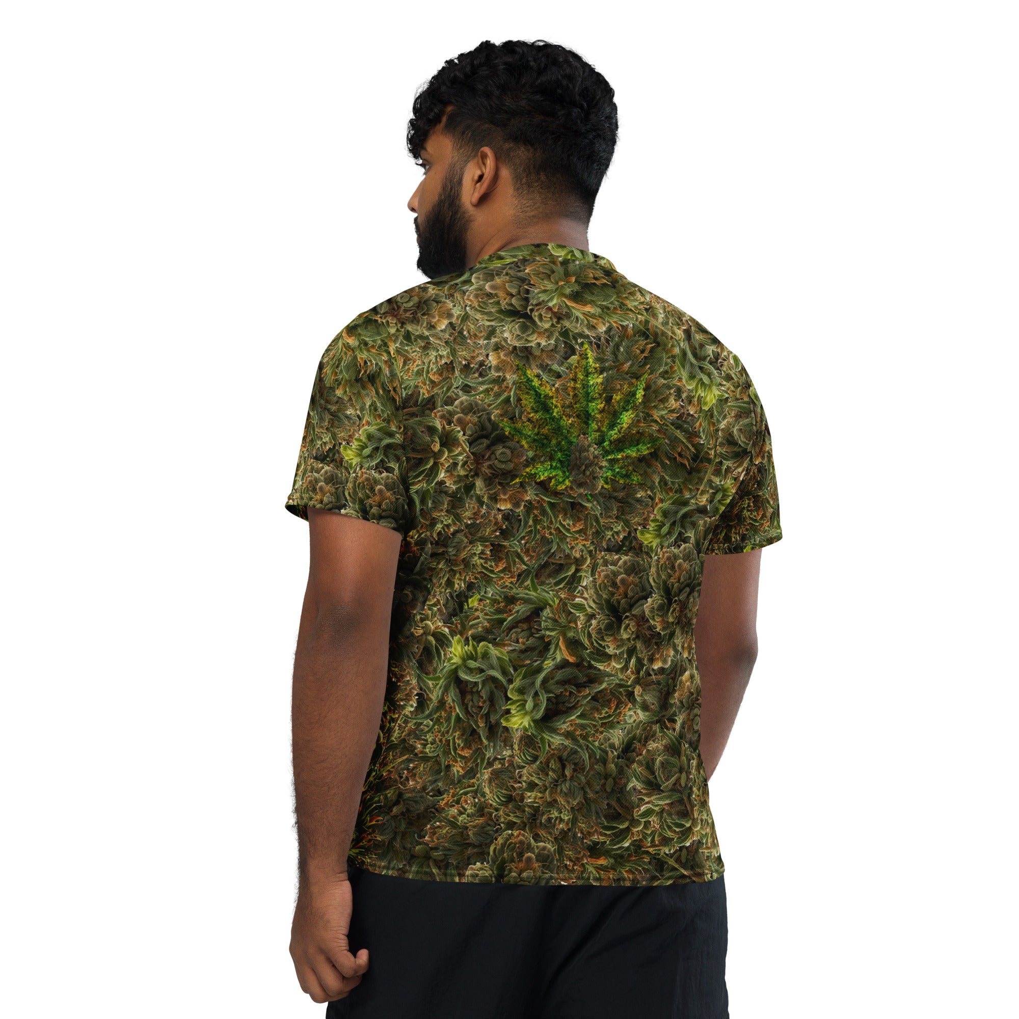 cannabis Camo Recycled unisex sports jersey