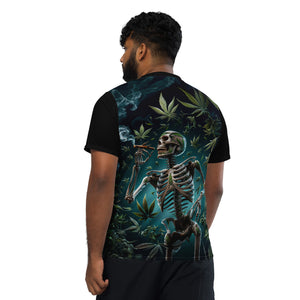 Skeleton Smoking unisex sports jersey