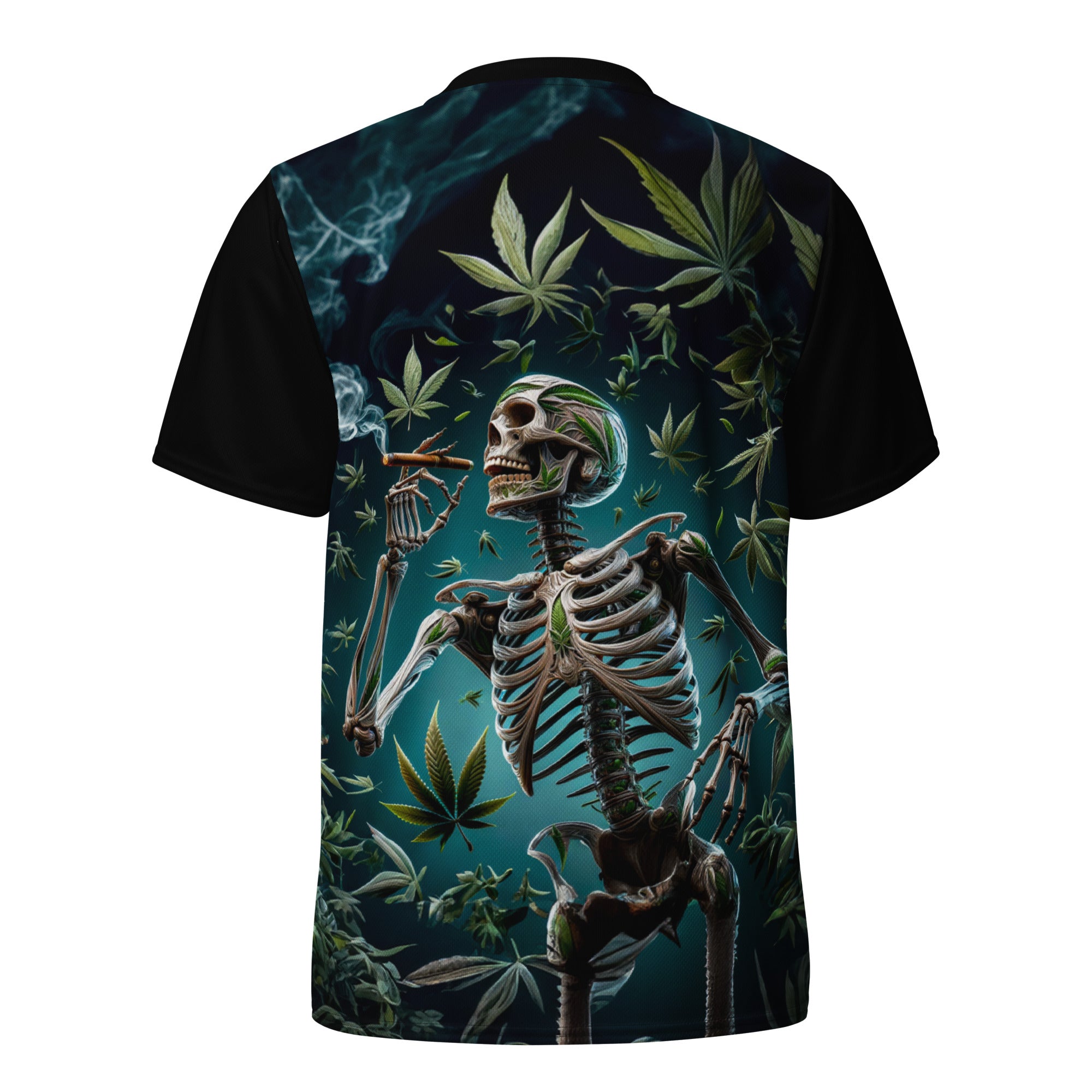 Skeleton Smoking unisex sports jersey