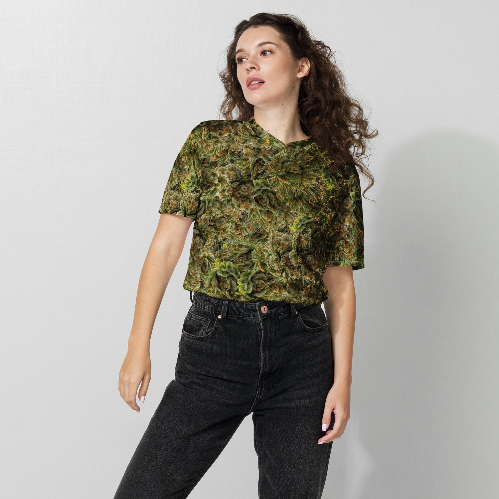 cannabis Camo Recycled unisex sports jersey