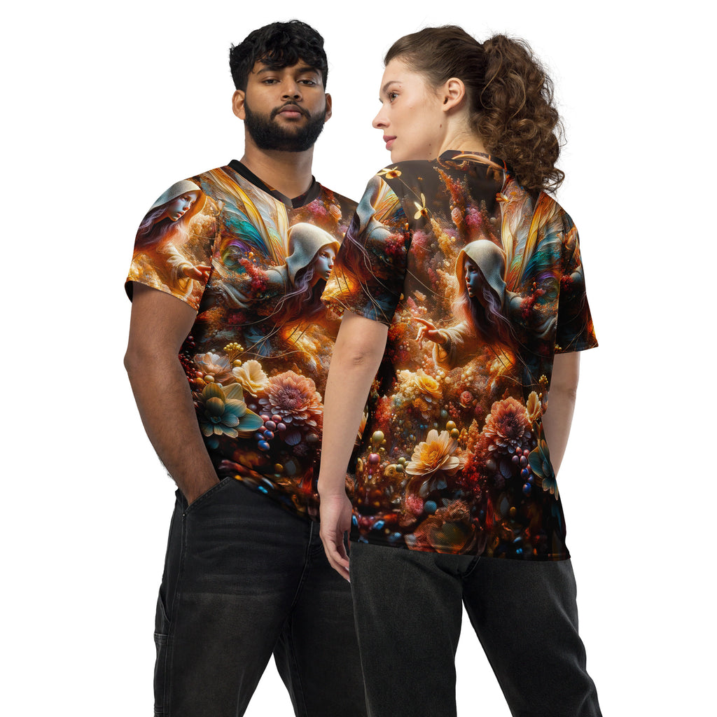 Fairy in Flowers unisex sports jersey