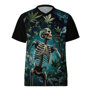 Skeleton Smoking unisex sports jersey