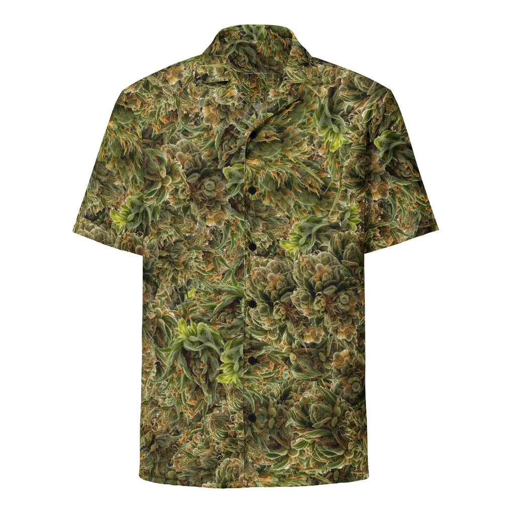 cannabis camo Unisex button shirt