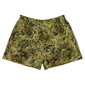 cannabis camo Women’s Recycled Athletic Shorts