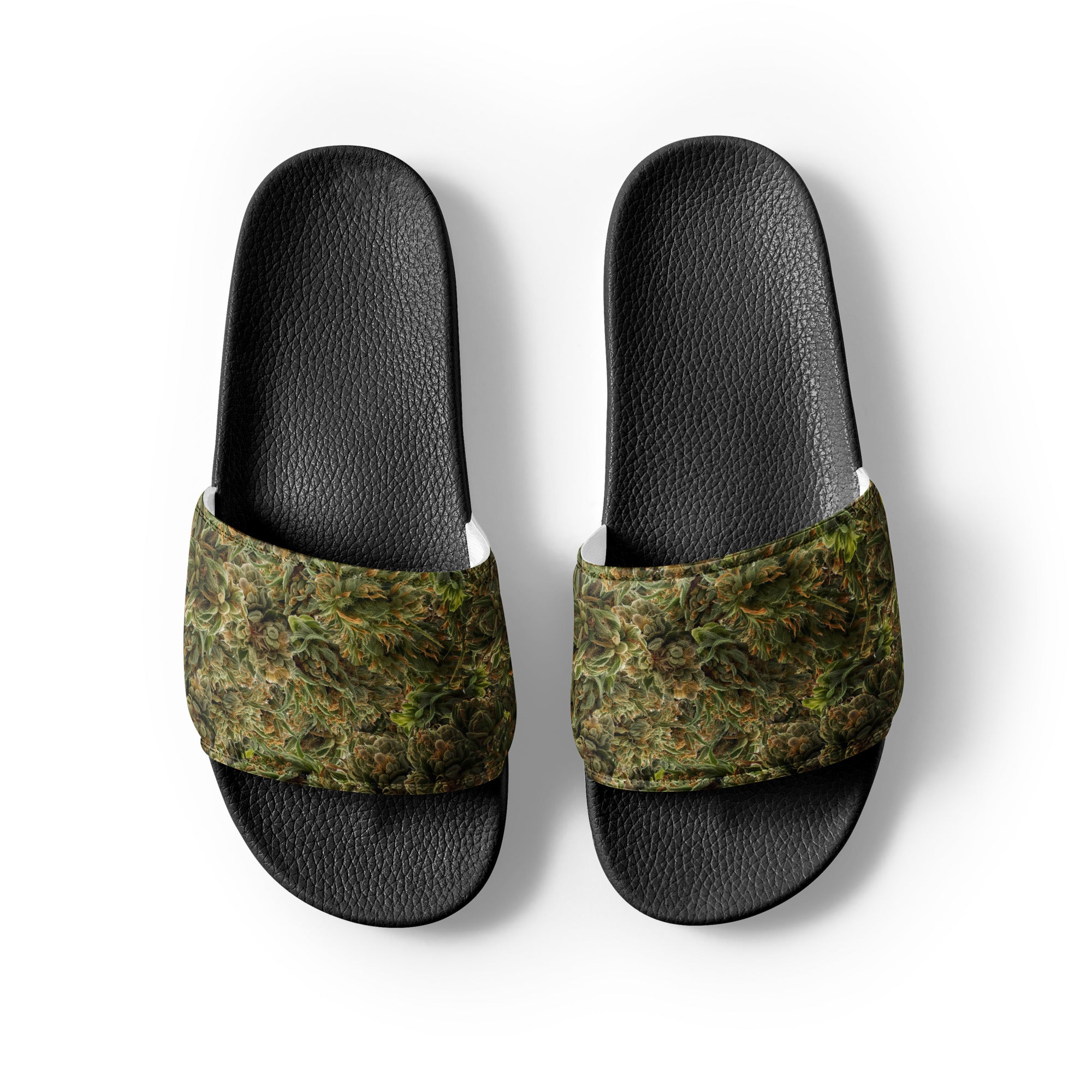 cannabis camo Men’s slides