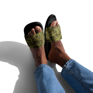 cannabis camo Men’s slides