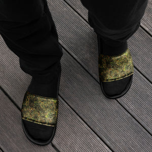 cannabis camo Men’s slides