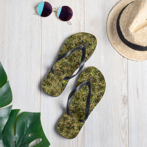 cannabis camo Flip-Flops