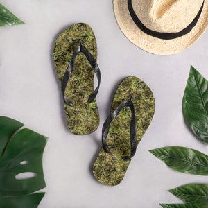 cannabis camo Flip-Flops