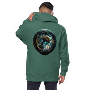 Alien Unisex fleece zip up hoodie