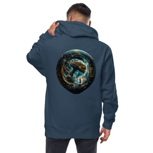 Alien Unisex fleece zip up hoodie