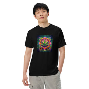 Sommerfeld constant with cannabis leaf Unisex garment-dyed heavyweight t-shirt