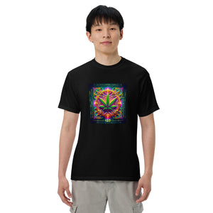 Sommerfeld constant with cannabis leaf Unisex garment-dyed heavyweight t-shirt