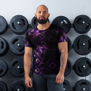 Fractal Circles Men's Athletic T-shirt