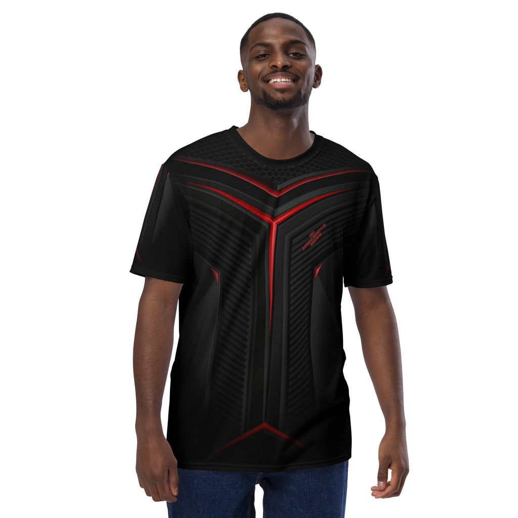 Be Dangerously Happy Black Red Armor Men's t-shirt