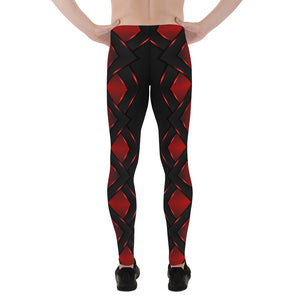 Be Dangerously Happy Black Red Armor 4 Men's Leggings