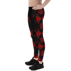 Be Dangerously Happy Black Red Armor 4 Men's Leggings