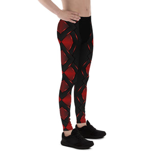 Be Dangerously Happy Black Red Armor 4 Men's Leggings