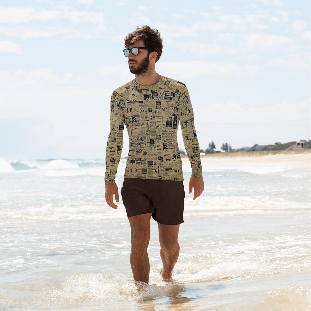 Yesterdays News Men's Rash Guard