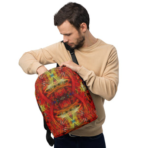 Fractal Lines Minimalist Backpack