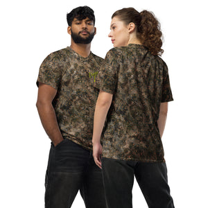 Dangerously Happy Tech Camo Recycled unisex sports jersey