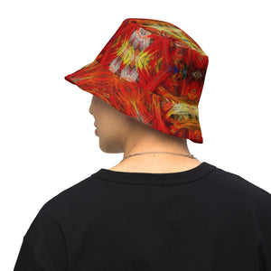 Fractal Lines Reversible bucket hat