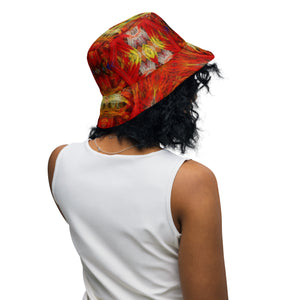 Fractal Lines Reversible bucket hat