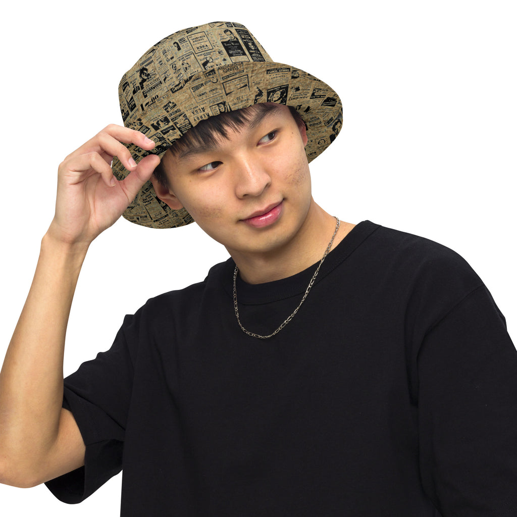 Yesterdays News Reversible bucket hat