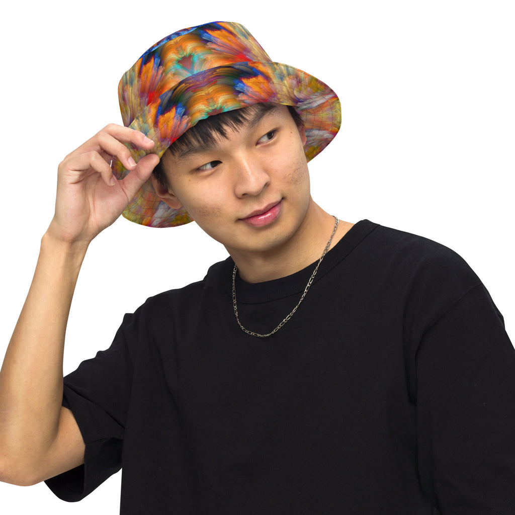 Color Kaboom Reversible bucket hat