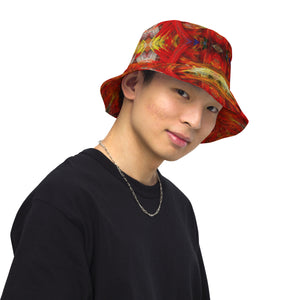 Fractal Lines Reversible bucket hat