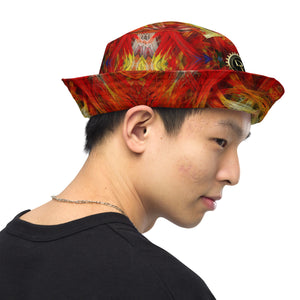 Fractal Lines Reversible bucket hat