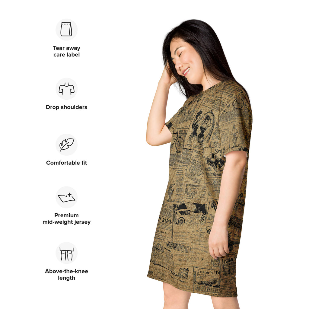 Yesterdays News T-shirt dress