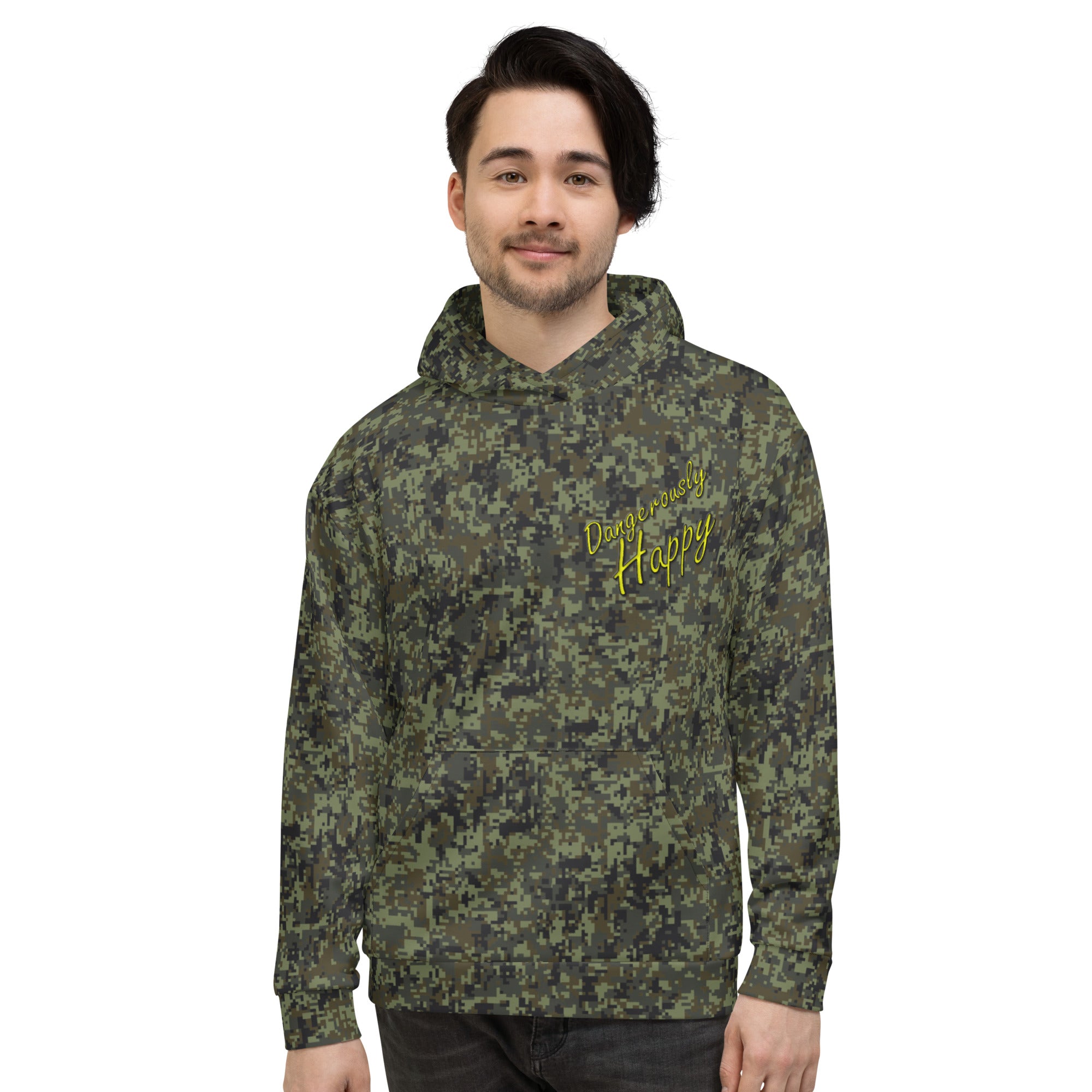 Dangerously Happy Camo Unisex Hoodie