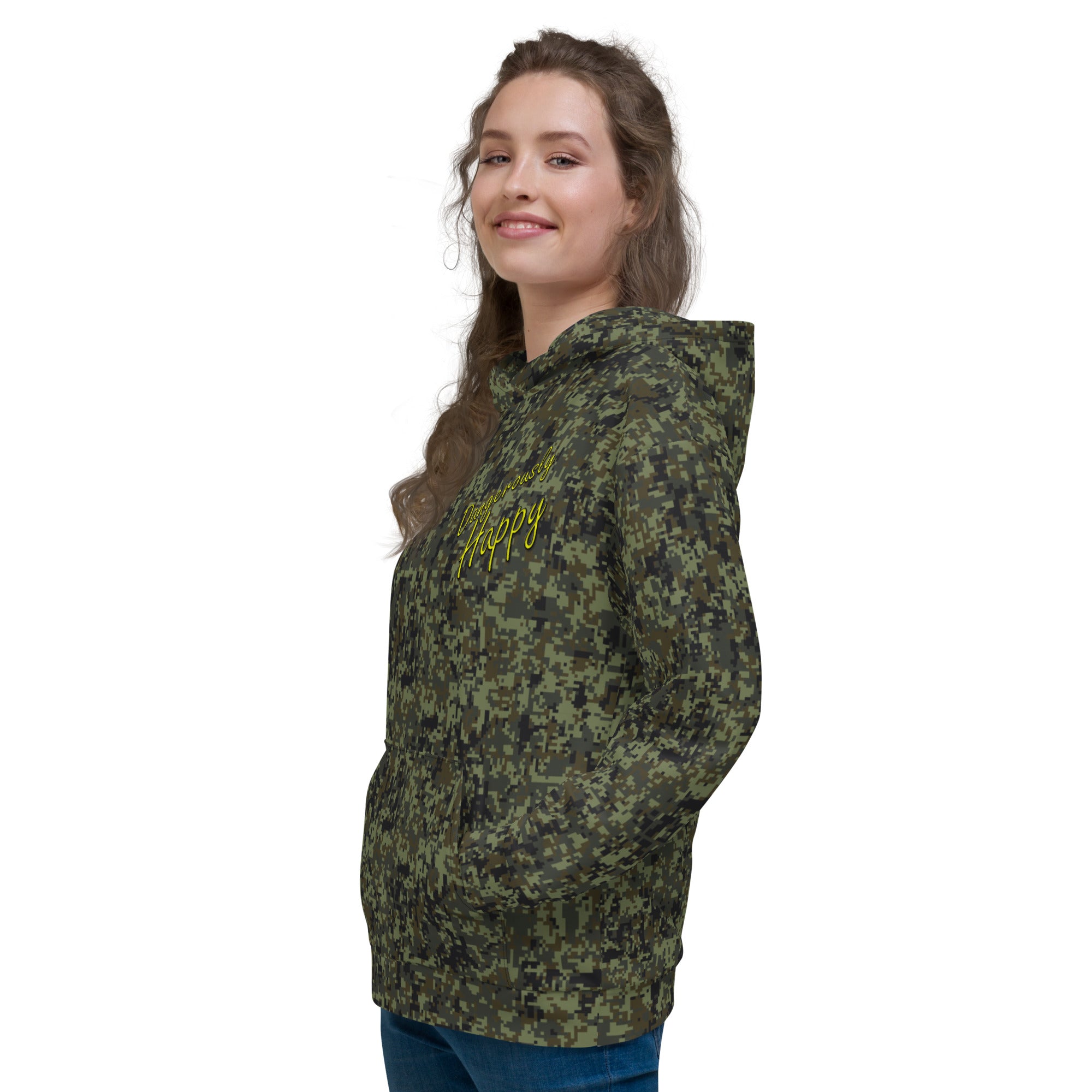 Dangerously Happy Camo Unisex Hoodie