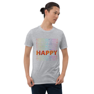 Dangerously Happy Language Short-Sleeve Unisex T-Shirt