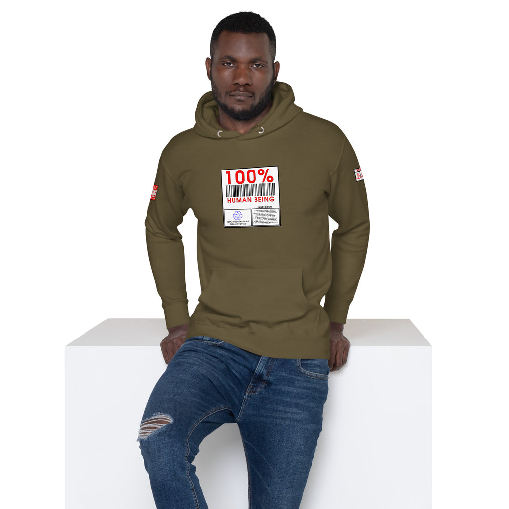 100% Human Unisex Hoodie