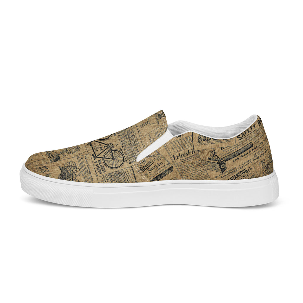 Yesterdays News Women’s slip-on canvas shoes